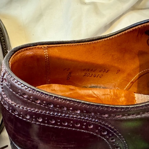 RARE-Alden Wing Tip Bal Oxford - Color 8 - Commando Soles - Size 13 - Picture 15 of 16